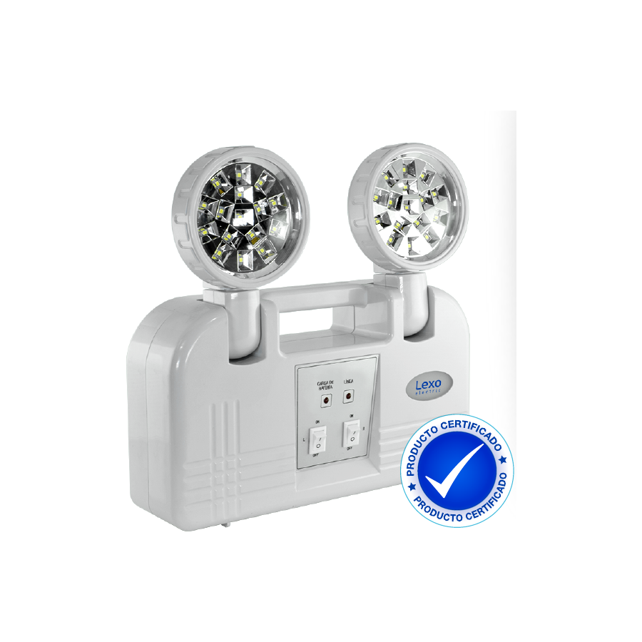 Lámpara de Emergencia LED Lexo 2x1,5W IP20 - BY-Z2235C